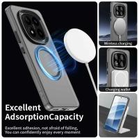Funda dura transparente mate para Xiaomi redmi note 14 pro plus, funda trasera de carga inalámbrica magnética Magsafe - details 4