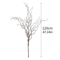 Rama de árbol de simulación de lujo de plástico, sauce Artificial de 120cm, planta falsa realista elegante, fiesta de vacaciones, boda - details 0