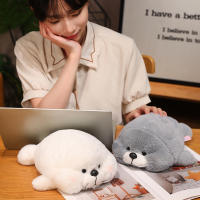 Almohada de sello Kawaii para niños y niñas, cojín de felpa de 30/40/60Cm, bonito Animal suave para acuario, morsa, León marino, regalo - details 5