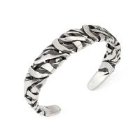 Pulsera tejida a mano tailandesa, pulsera abierta de nicho retro para hombre, pulsera ancha para hombre de fábrica al por mayor. - details 4
