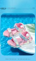 Nuevo modelo 2025 Sandalias LED de princesa para niña, calzado deportivo de playa para niño pequeño, rosa y azul, zapatos brillantes suaves antideslizantes para exteriores - details 7