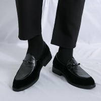 Mocasines de piel sintética para hombre, zapatos informales de cuero sintético, a la moda, para negocios, bodas y fiestas - details 26