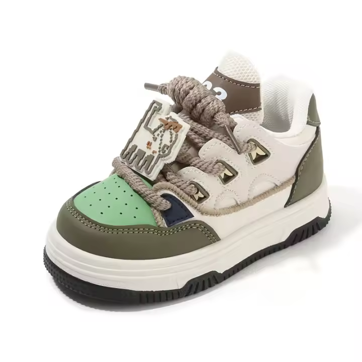 Zapatillas deportivas para niños primavera-otoño 2025 zapatos casuales para niñas con suela suave y ligera diseño de dibujos animados - 1