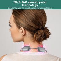 Masajeador de Cuello con Microcorriente Baja Frecuencia Estimulador Muscular Eléctrico Alivio del Dolor Cervical Protección para la Columna Vertebral - details 0