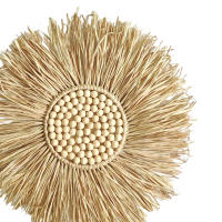 Corona de macramé tejida a mano, adorno de pared bohemio para dormitorio de bebé, guardería - details 3