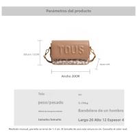 Nuevo bolso de mensajero de hombro cuadrado con estampado de letras - details 0