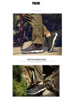 Zapatos de senderismo para hombre, zapatillas de deporte resistentes al deslizamiento, botas de montaña con cordones, talla grande 39-48 - details 5