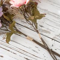 Ramo de flores de peonía artificiales de tacto Real, simulación de peonía hecha a mano de lujo, flores falsas realistas y elegantes, decoración del banquete de boda - details 6