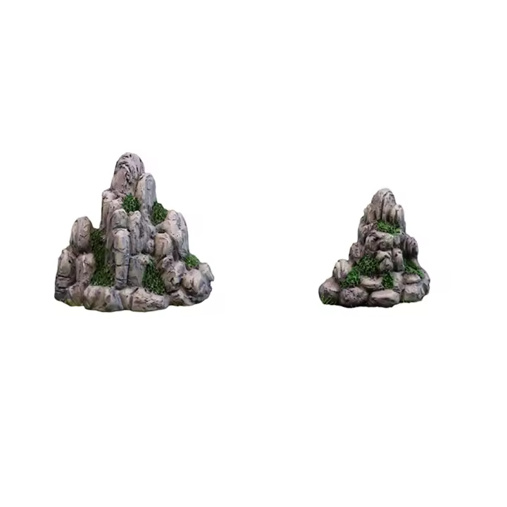 Modelo en miniatura, conjunto de 2 adornos bonitos, figuritas decorativas para el hogar y el coche, manualidades, juguetes, Mini paisaje de resina, accesorios para el hogar, suministros, regalos - 1