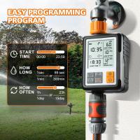 Temporizador de riego automático para jardín, manguera con retardo de lluvia, bloqueo infantil, impermeable IP65, pantalla LCD grande Ga - details 4