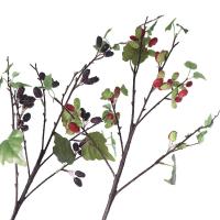Ramas artificiales de morera de plástico, elegantes ramas de frutas de frambuesa hechas a mano, plantas falsas flexibles, tienda de Hotel - details 14