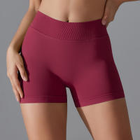 Hamidou-pantalones cortos de Yoga sin costuras para mujer, Shorts deportivos de realce de glúteos, transpirables, secado rápido - details 9