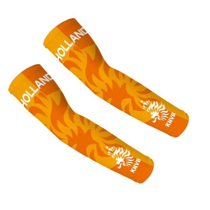 Cubierta de Protección Solar, Material de Fibra, Estampado de Fútbol, Manga para el Brazo, 42x12x8,5 cm, Protección UV 100%, 1 Par - 1