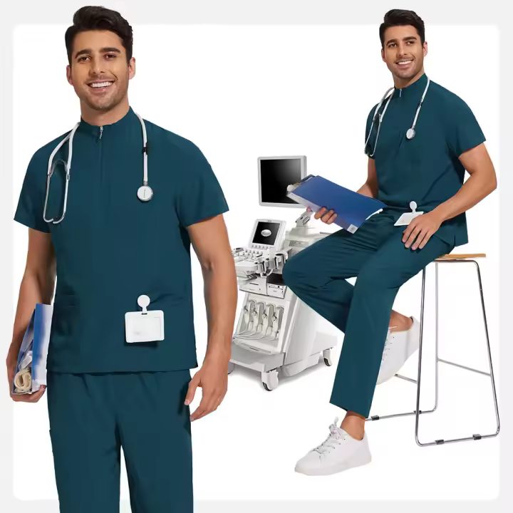ropa médica para hombre, uniforme de hospital, traje exfoliante, ropa de trabajo quirúrgica, accesorios de enfermera, traje de trabajo para el cuidado de mascotas - 1