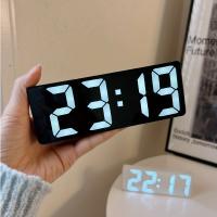 Despertador digital LED para dormitorio, reloj electrónico de sobremesa con indicador de temperatura, 1 unidad - details 3