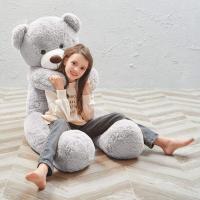 Oso de Peluche Gigante XXL Grande de Peluche de Animales de Peluche de Juguete para Niños y Novias (110 cm, Gris) - details 4