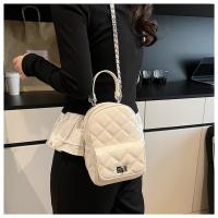 2025 nuevo Xiaoxiangfeng rombo cadena mochila bolsa mujer simple usted portátil pequeña mochila - details 22