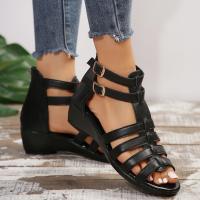 Sandalias informales con tacón de cuña para mujer, zapatos de verano - details 2