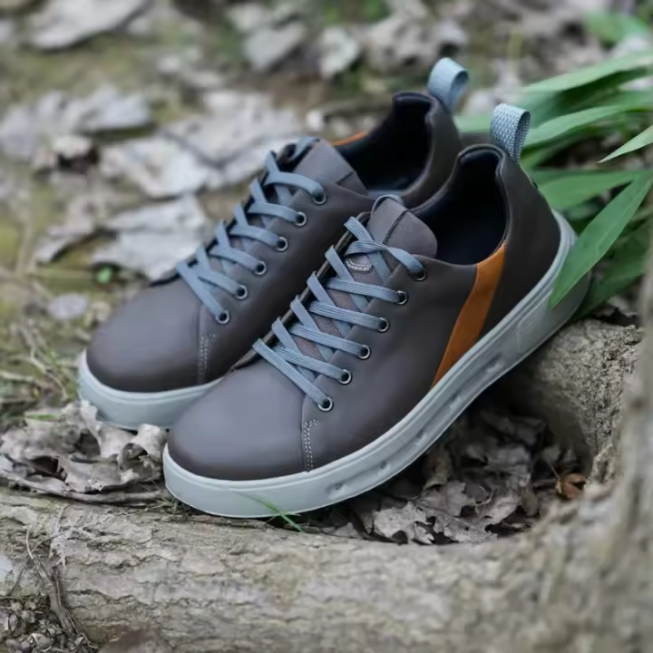 Fondo grueso primera capa de cuero de vaca de los hombres nuevo impermeable transpirable cómodo zapatos casuales marea garantía de calidad un año - 1