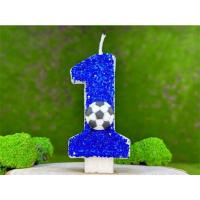 Velas Azules Grandes Decoración de Fiesta de Fútbol para Niños Recuerdos de Fiesta de Halloween - details 5