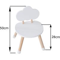Conjunto de Mesa Redonda y Dos Sillas. Robusto diseño en Madera de Pino. Ideal para Juegos - details 3