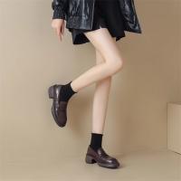 Mocasines de Plataforma de Estilo Británico Zapatos Perezosos para Mujer de Un Pedal - details 2