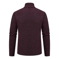 Chaqueta Deportiva Casual Para Hombre De Otoño E Invierno Nueva JERSEY Color Sólido Cuello Erguido Abrazadera De Poliéster Con Cierre De Cremallera - details 15