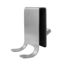 Gancho trasero para puerta de ducha de acero inoxidable, resistente al óxido, sin perforaciones, toallero para puerta de vidrio, colgador de albornoz antideslizante Simple - details 14
