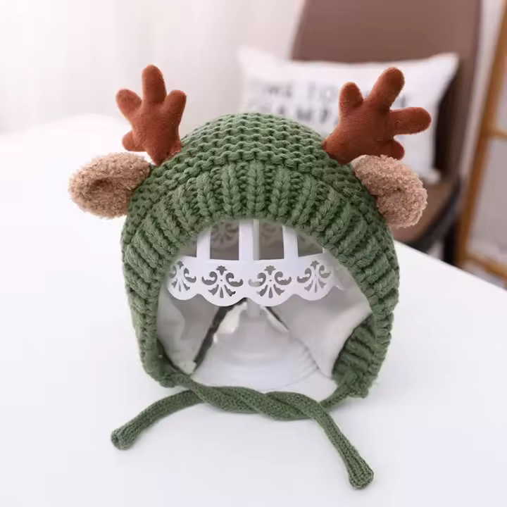 Gorro de bebé aler de ciervo - 1