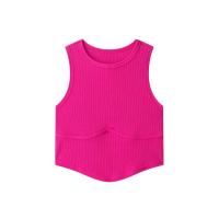 PB & ZA2025-Camiseta corta con cuello redondo, sin mangas, ajustada, informal, versátil, con temperamento, chaleco, novedad de verano, ropa para mujer - details 1