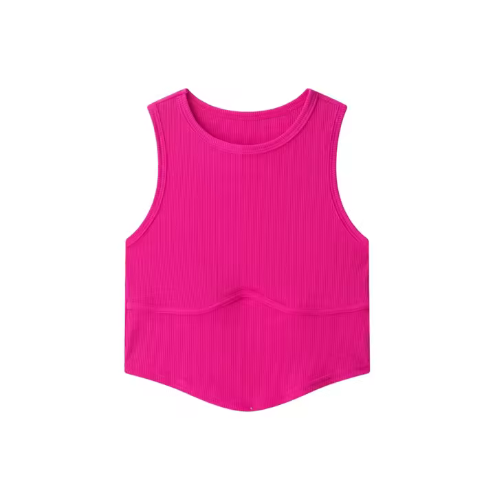 PB & ZA2025-Camiseta corta con cuello redondo, sin mangas, ajustada, informal, versátil, con temperamento, chaleco, novedad de verano, ropa para mujer - 1