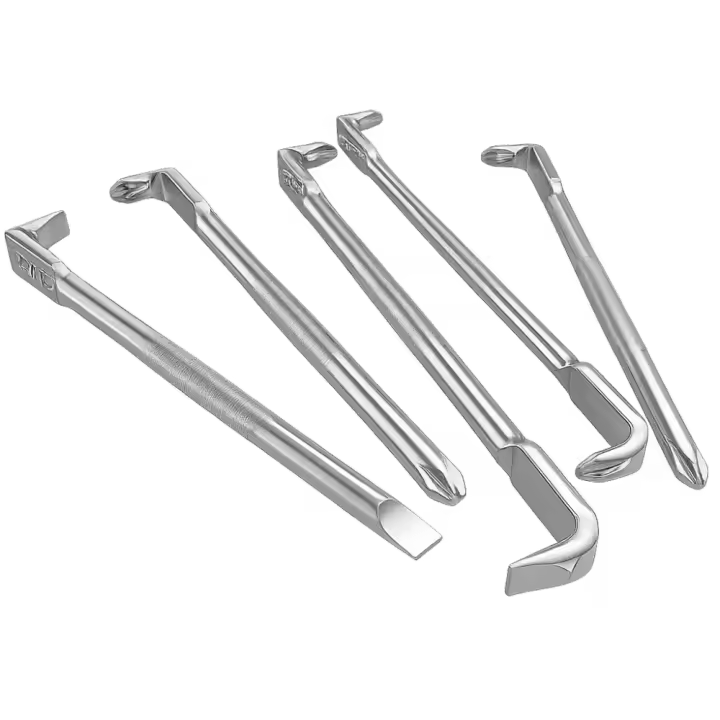 Destornillador multiusos con cruces en ángulo, destornillador de cabeza plana de acero S2 de 90 grados, juego de puntas de destornillador de codo magnético de doble cabeza - 1
