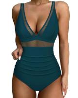 Traje de Baño de Malla Estilo Tanga 2024 Control de Barriga Traje de Baño de Playa Retrocedible - details 30