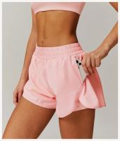 Pantalones de Yoga de Secado Rápido Diseño de Dos Piezas para Levantamiento de Glúteos - details 12