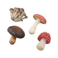 Figuras de hongos modelo vegetal Matsutake Oyste paisaje miniaturas simulación hongo planta Artificial modelo de hongo - details 2