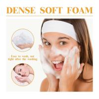 Yaper 2 piezas de espuma para lavado de cara, limpieza profunda y exfoliante, limpiador facial de cúrcuma con cepillo. - details 4