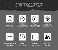 Reloj de Pulsera Deportivo de Lujo SMAEL Original para Hombres con Movimiento de Cuarzo Digital+Pulsera de Hierro Forma Redonda Estilo de Moda - details 3
