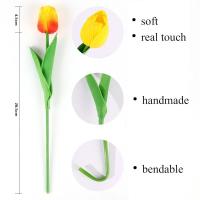 Flores artificiales de tulipanes para jardín, ramo de flores falsas para decoración de boda, fiesta, hogar, 10 piezas - details 5