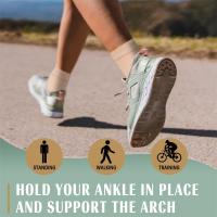 Tobillera de compresión para hombre y mujer, manga de soporte para esguince, tendinitis de Aquiles, fascitis Plantar, pie lesionado, 1 par - details 7