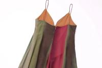 TRAFZA-vestido de noche con tirantes finos para mujer, falda Sexy con cuello en V profundo, vestido de gasa con estampado Tie Dye, moda de verano - details 8