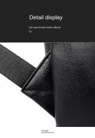 Mochila Pu para hombres, mochila para estudiantes universitarios minimalistas, bolsa de computadora para viajes de negocios, bolso de ocio de gran capacidad - details 27