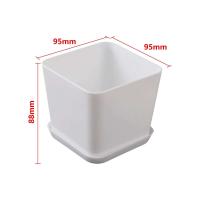 ETA blanco moderno, contenedor poligonal minimalista con bandeja de jardín, balcón, mesa, cartón grueso para hogar y oficina, bonsái, - details 5