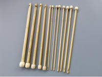 Agujas de Punto Afgano de Bambú 12 Tamaño 25CM 3.0MM-10.0MM Kit de Agujas de Punto para Costura Accesorios de Escritorio y Artesanía Hecho en China - details 1
