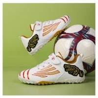 Nuevos zapatos de fútbol dorados a la moda para niños, zapatos de fútbol antideslizantes cómodos, zapatillas deportivas para niños, zapatillas deportivas para niños - details 12
