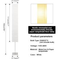 Lámpara de Pie Lianheng Estilo Japonés con Pantalla de Papel de Arroz Lámpara de Oficina y Dormitorio Pack de 2 Marrón - details 4