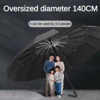 Paraguas Plegable Automático Grande 140CM Resistente al Viento, Fuerte Sol y Lluvia para Hombres y Mujeres - details 2