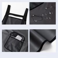 Delantal de Cocina Impermeable Resistente al Aceite PVC Delantal de Trabajo Negro Transparente - details 1