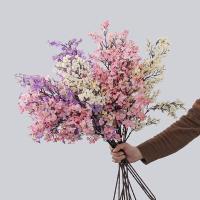 Rama de flor de melocotón Artificial de 97cm, flor de melocotón de seda elegante de plástico hecha a mano, flor falsa de tacto Real para sala de estar y escritorio - details 5