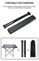 Mesa de camping para exteriores, mesa plegable portátil de gran resistencia, aluminio, apta para picnics y barbacoas, ¡NOVEDAD! - details 0