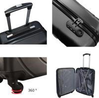 Juego 2 Maletas Rígidas Valija de Cabina y Mediana 4 Ruedas 360 °    Material ABS Cierre con Código - details 3
